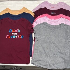 BUNDLE: Cat & Jack Kids T-Shirt for Girls - 5t or 4/5